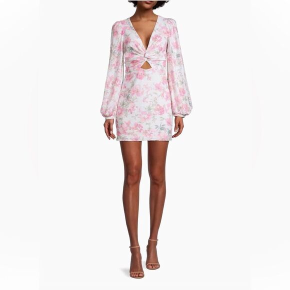 NWT One33 Social Vintage Floral Minidress sz 6 - Picture 6 of 8